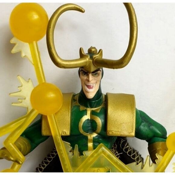 Marvel Universe LOKI Action Figure Toy Biz 1997 Earth's Mightiest Heroes Vintage - Picture 10 of 10